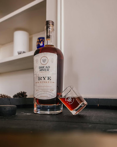 Product shot of a bottle of rye whiskey, showcasing its resurgence in the modern whiskey scene.