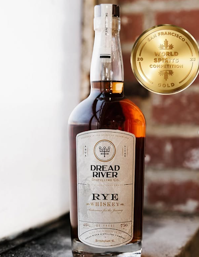 A bottle of Rye Whiskey from Dread River Distilling Co.